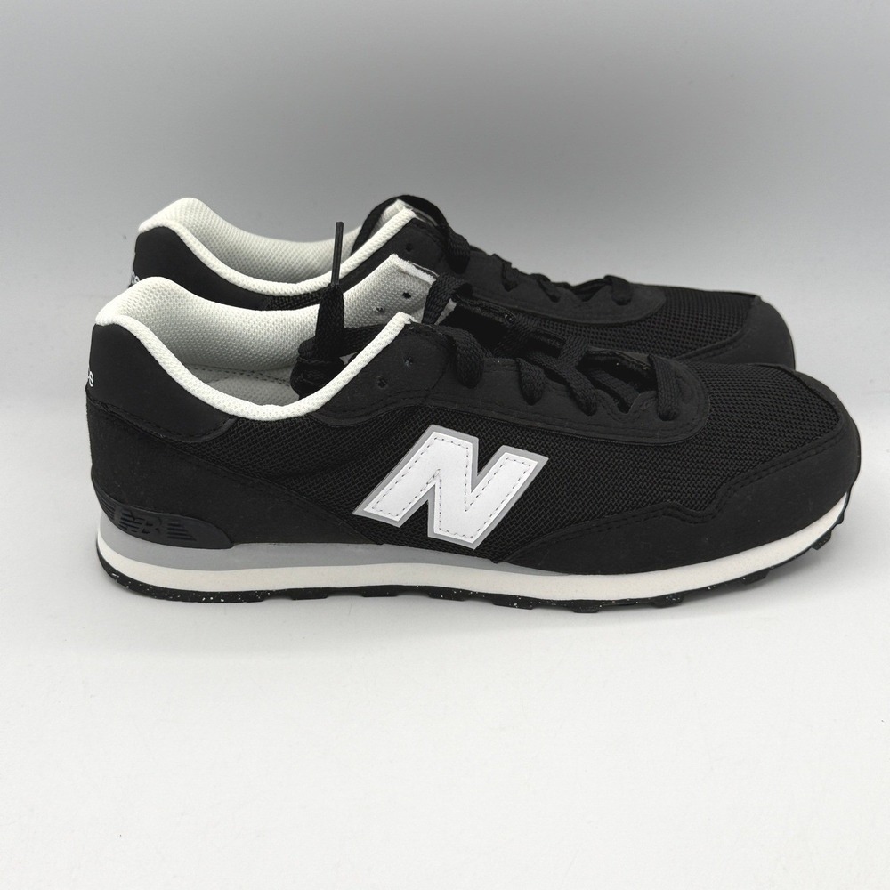 New Balance 515 Sneakers Shoes Kids 6 Black White Mesh Athletic GC515BLK
